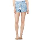 Juniors' Wallflower High-waisted Printed Paper Bag Shorts, Teens, Size: Medium, Yellow