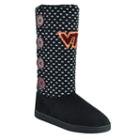 Women's Virginia Tech Hokies Button Boots, Size: Xl, Black