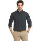 Men's Arrow Classic-fit Plaid Button-down Shirt, Size: Small, Blue