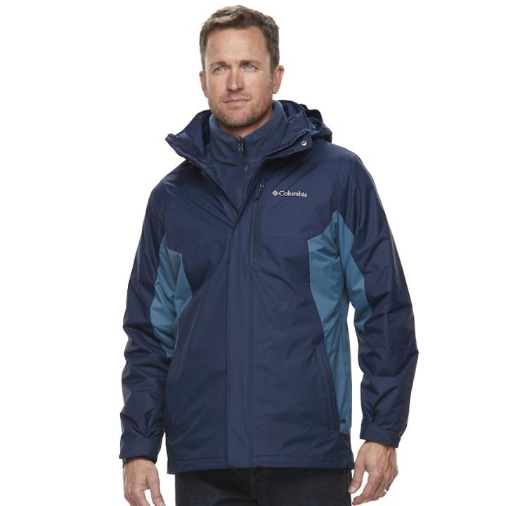 Men's Columbia Rockaway Mountain Interchange Systems Jacket, Size: Small, Blue Other