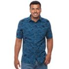 Big & Tall Croft & Barrow&reg; True Comfort Regular-fit Stretch Crosshatch Button-down Shirt, Men's, Size: 3xb, Blue