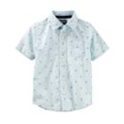 Boys 4-12 Oshkosh B'gosh&reg; Printed Button-up Shirt, Size: 6, Blue Anchor
