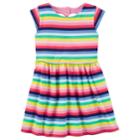 Girls 4-8 Carter's Heart Cutout Striped Dress, Size: 4-5, Blue (wash)