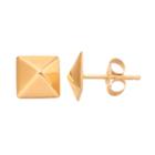 Itsy Bitsy 10k Gold Square Stud Earrings, Women's