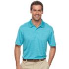 Men's Haggar&reg; Cool 18&reg; Regular-fit Solid Textured Performance Polo, Size: Xl, Brt Purple