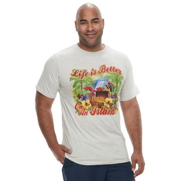Big & Tall Cotton Links Graphic Tee, Men's, Size: 2xb, Dark Grey