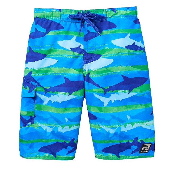 Boys 8-20 Laguna Striped Board Shorts, Boy's, Size: Xl, Dark Blue