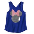 Disney's Minnie Mouse Toddler Girl Sequined Graphic Tank Top By Jumping Beans&reg;, Size: 3t, Blue (navy)