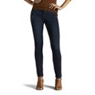 Women's Lee Rebound Slim Fit Skinny Jeans, Size: 12 Avg/reg, Dark Blue