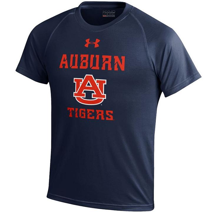 Boys 8-20 Under Armour Auburn Tigers Tech Tee, Size: L 14-16, Blue (navy)