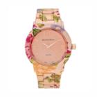 Journee Collection Women's Floral Watch, Multicolor