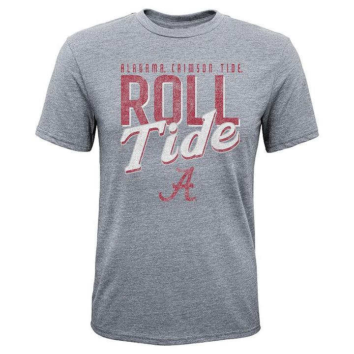Boys 8-20 Alabama Crimson Tide Rally Anthem Tee, Size: M 10-12, Grey