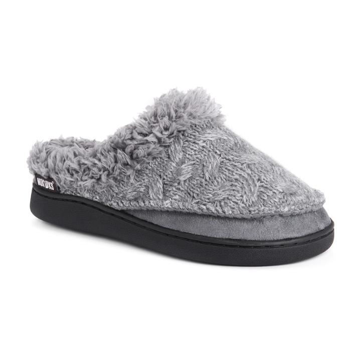 Women's Muk Luks Aileen Clog Slippers, Size: Medium, Grey