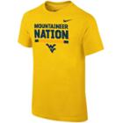Boys 8-20 Nike West Virginia Mountaineers Local Verbiage Tee, Size: S 8, Gold