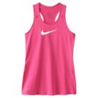Girls' 7-16 Nike Dri-fit Logo Base Layer Racerback Tank Top, Girl's, Size: Xl, Med Red