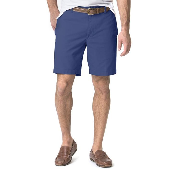 Men's Chaps Stretch Twill Shorts, Size: 40, Blue