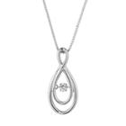 Forever Classic Sterling Silver 1/10 Carat T.w. Lab-created Moissanite Infinity Pendant, Women's, Size: 18, White