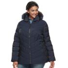 Plus Size Camryn Quilted Puffer Jacket, Women's, Size: 3xl, Brt Blue