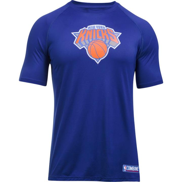 Men's Under Armour New York Knicks Primary Logo Tech Tee, Size: Xxl, Blue