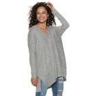 Juniors' Miss Chievous Cozy Tunic, Teens, Size: Small, Grey
