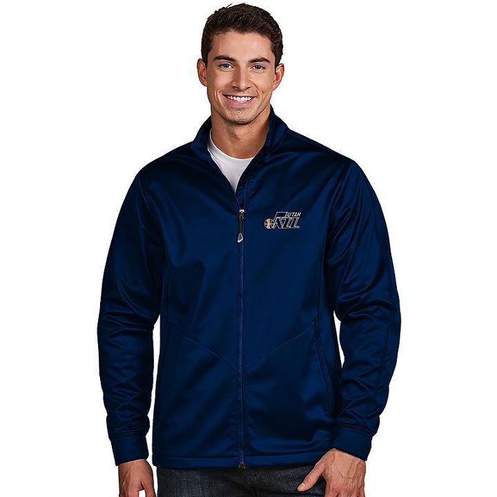 Men's Antigua Utah Jazz Golf Jacket, Size: Small, Blue (navy)