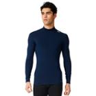 Men's Adidas Mockneck Base Layer Top, Size: Xl, Blue (navy)