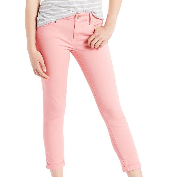 Women's Levi's&reg; Midrise Crop Skinny Jeans, Size: 4/27, Orange Oth