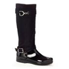 Henry Ferrera J Women's Water-resistant Harness Rain Boots, Size: 6, Black