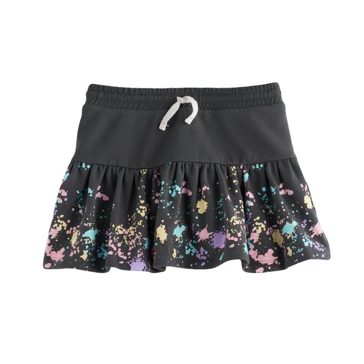 Girls 4-10 Jumping Beans&reg; French Terry Skort, Size: 4, Black