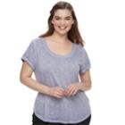Juniors' Plus Size Mudd&reg; Roadtrip Scoopneck Tee, Teens, Size: 1xl, Med Purple