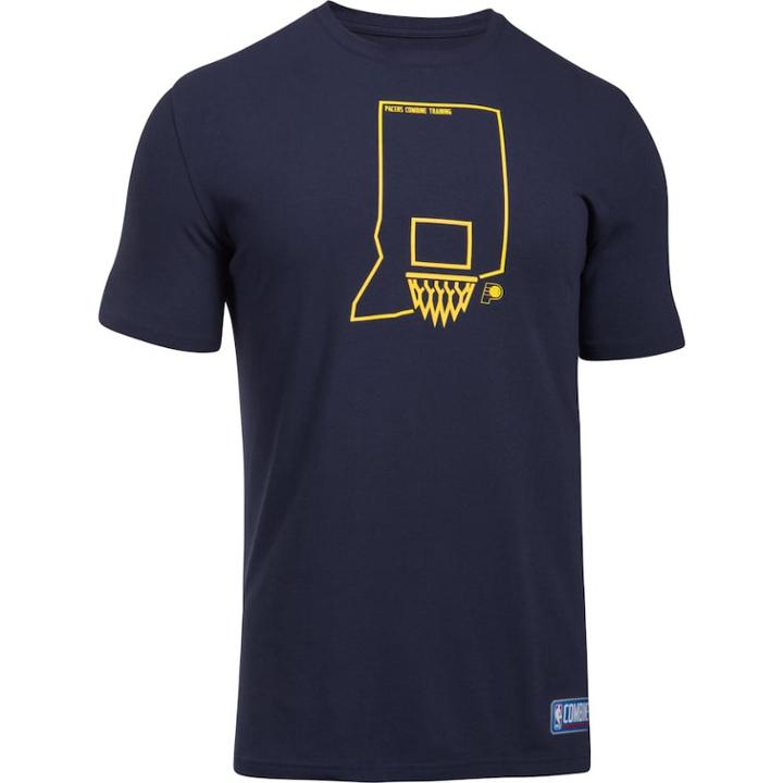 Men's Under Armour Indiana Pacers Charged State Tee, Size: Xxl, Blue (navy)