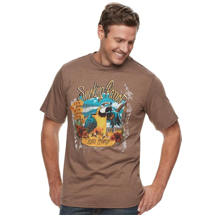 Big & Tall Cotton Links Graphic Tee, Men's, Size: Xl Tall, Med Brown