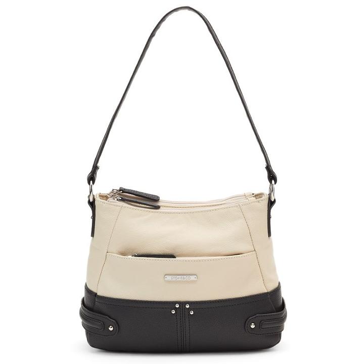 Stone And Co. Catrina Leather Shoulder Bag, Women's, White Oth