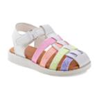 Laura Ashley Glitter Toddler Girls' Sandals, Size: 7 T, White