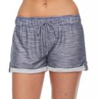 Women's Portocruz French Terry Cover-up Shorts, Size: Small, Blue Other
