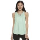 Juniors' So&reg; High Low Lace-up Tank, Girl's, Size: Small, Brt Green