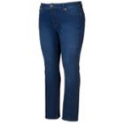 Plus Size Jennifer Lopez Slim Flare Jeans, Women's, Size: 20 W, Dark Blue