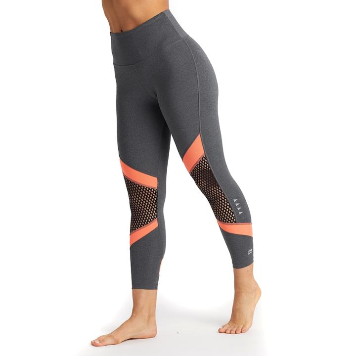 Women's Marika Kendall Uprising Midrise Capri Leggings, Size: Large, Grey