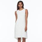 Women's Apt. 9&reg; Ribbed A-line Dress, Size: Small, White