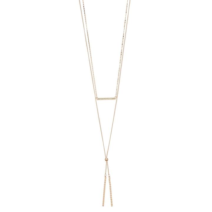 Lc Lauren Conrad Double Strand Lariat Necklace, Women's, Pink