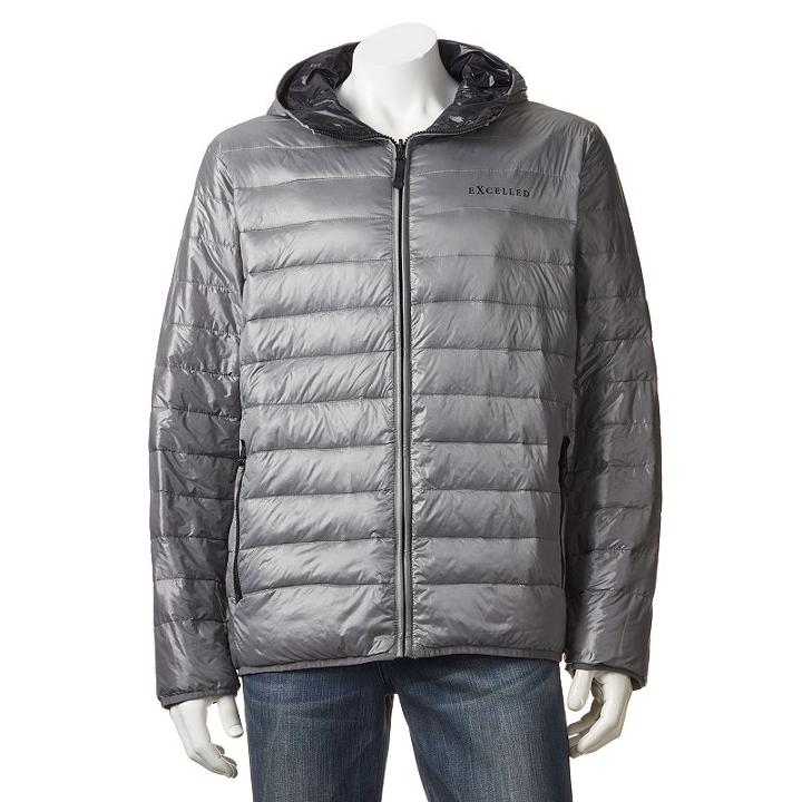 Excelled Packable Puffer Jacket - Men, Size: Large, Grey (charcoal)