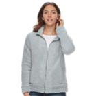 Women's Sonoma Goods For Life&trade; Sherpa Jacket, Size: Xxl, Silver