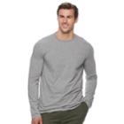 Big & Tall Apt. 9&reg; Premier Flex Classic-fit Stretch Crewneck Tee, Men's, Size: L Tall, Med Grey