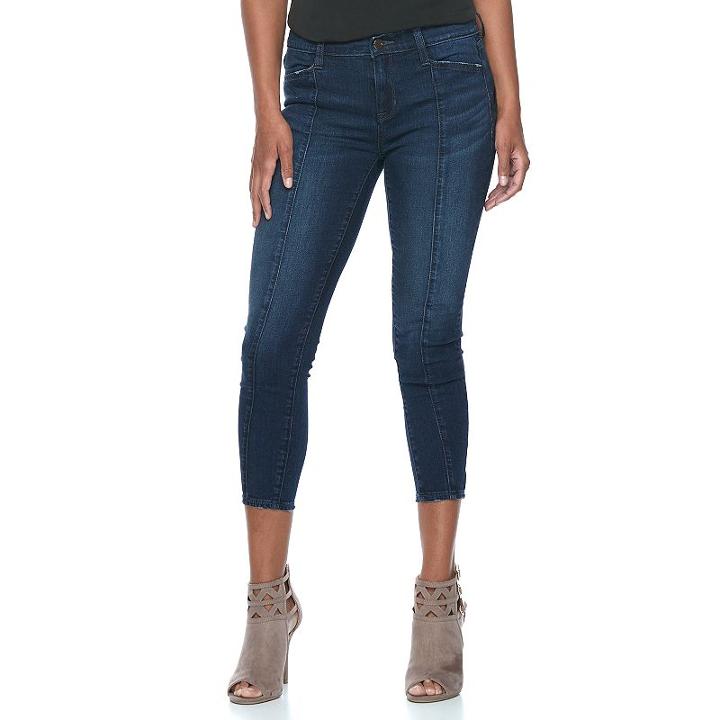 Women's Apt. 9&reg; Skinny Capri Jeans, Size: 2, Black