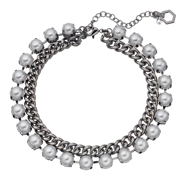 Simply Vera Vera Wang Simulated Pearl Choker Necklace, Women's, White