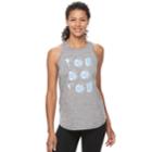 Women's Tek Gear&reg; Performance Graphic Tank, Size: Large, Grey