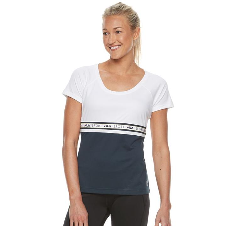 Women's Fila Sport&reg; Raglan Short Sleeve Tee, Size: Xs, White
