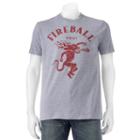 Men's Fireball Whiskey Dragon Tee, Size: Medium, Grey