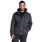 Men's Excelled Peached Hooded Jacket, Size: Large, Grey