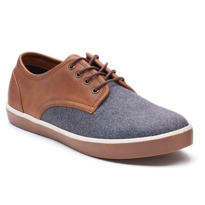 Sonoma Goods For Life&trade; Beasley Men's Oxford Shoes, Size: Medium (13), Grey